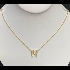 Roberto Coin 18K Gold and Diamond Initial Pendant